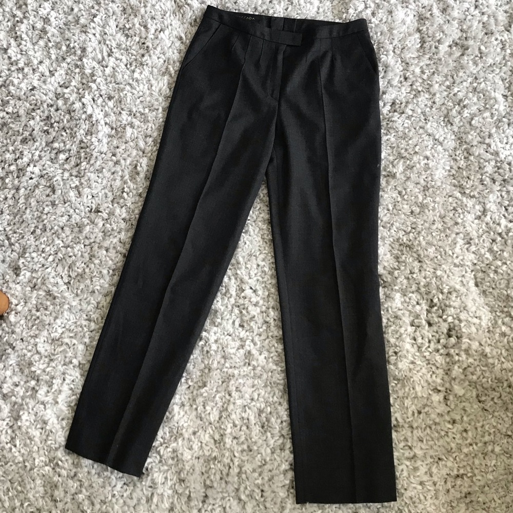 Escada dark gray wool trouser